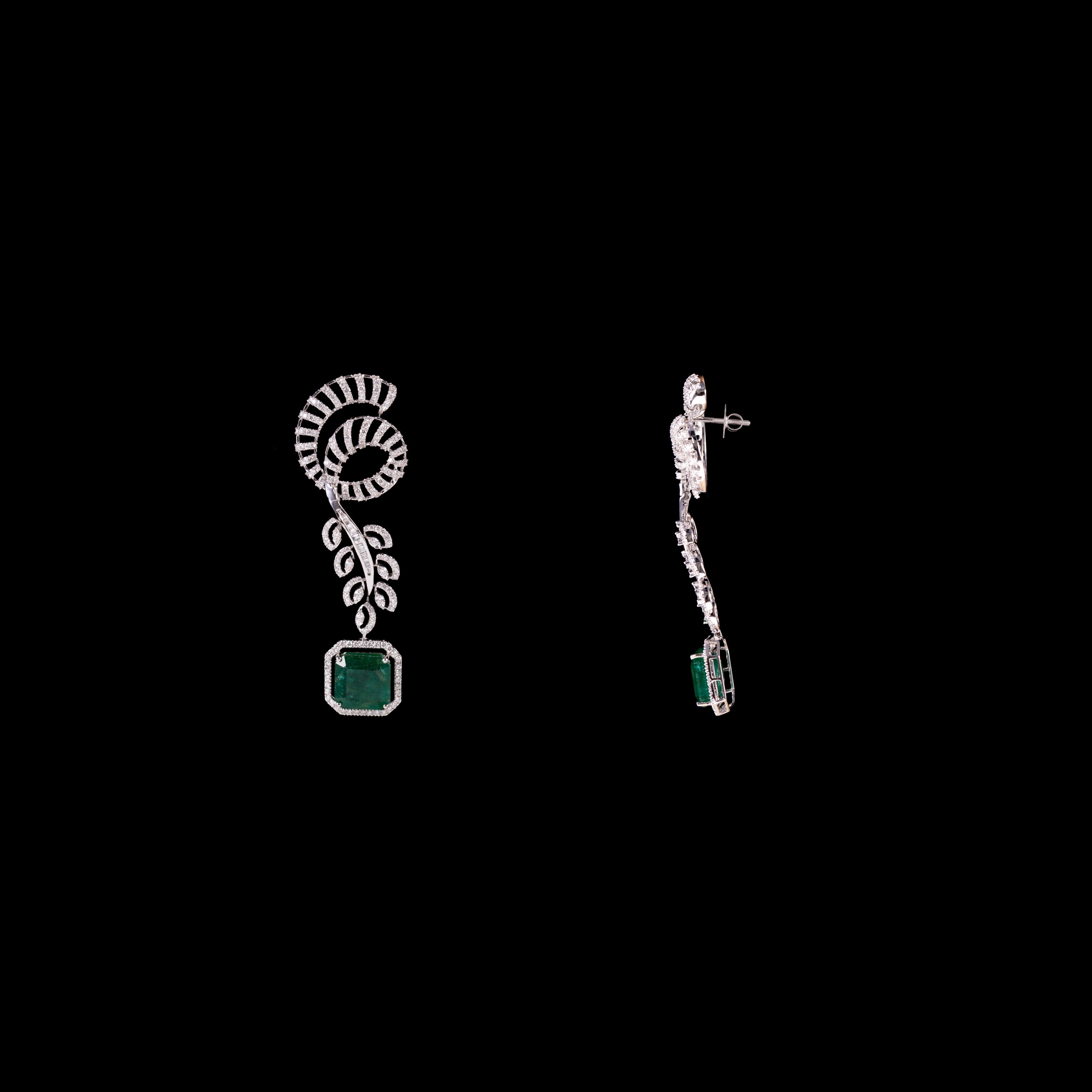 Couronne Emerald Earrings