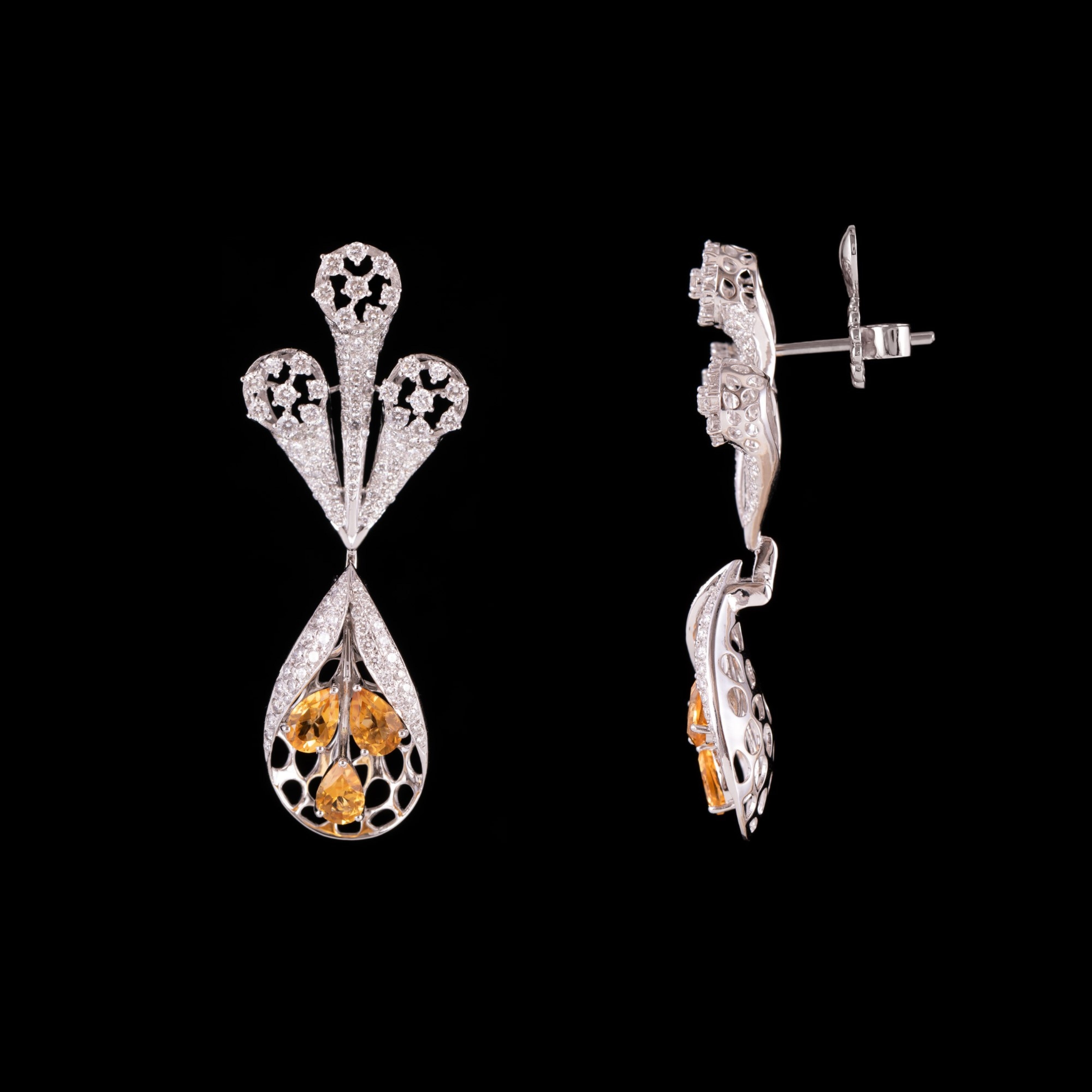 Gilded Hour Citrine Earrings