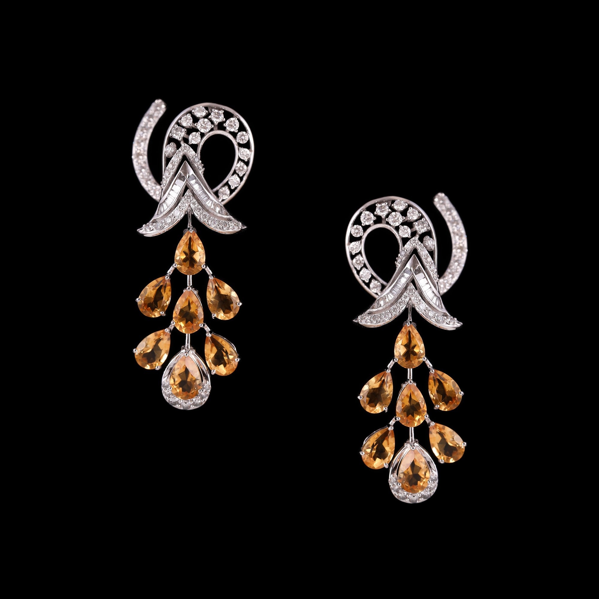 Cascata Citrine Earrings