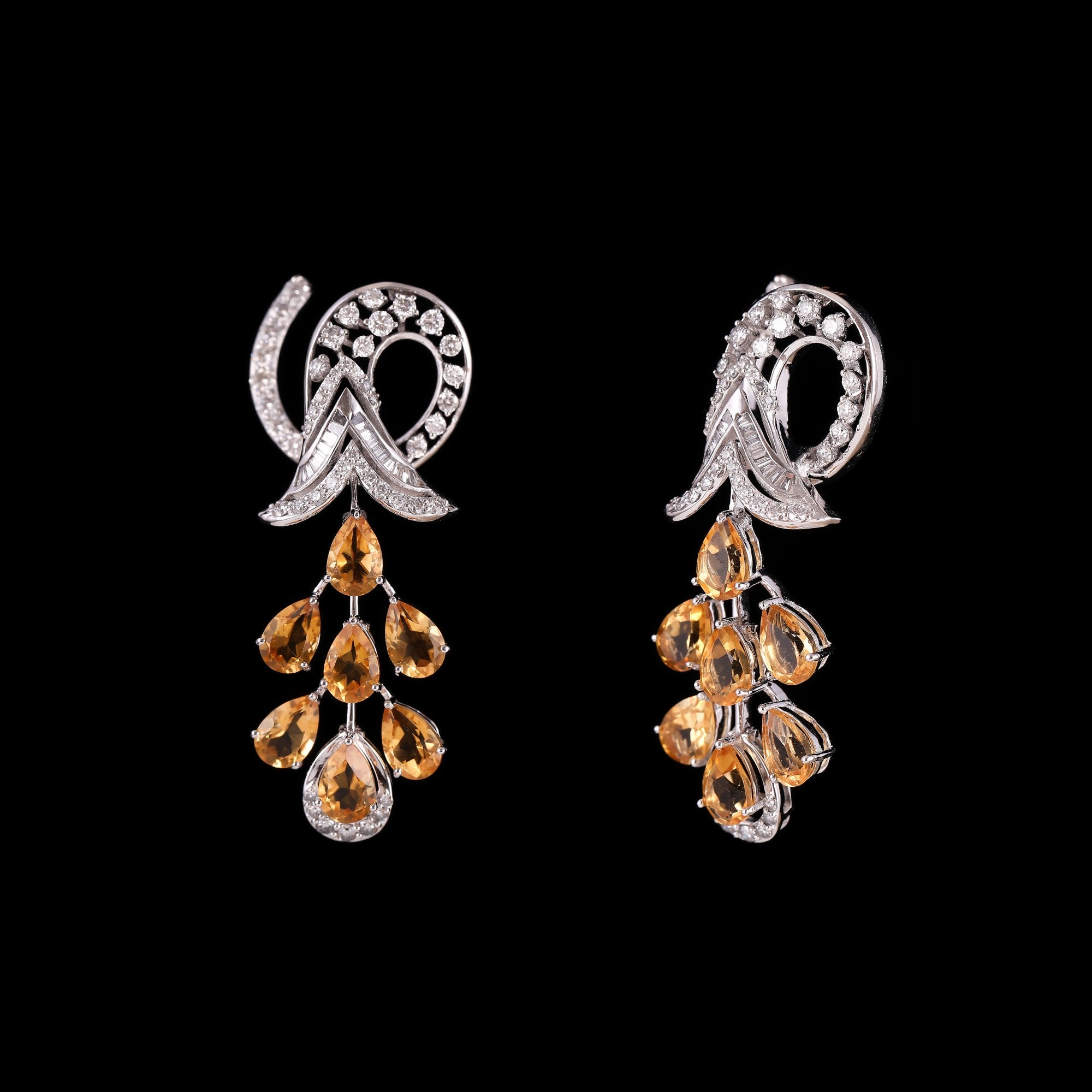 Cascata Citrine Earrings