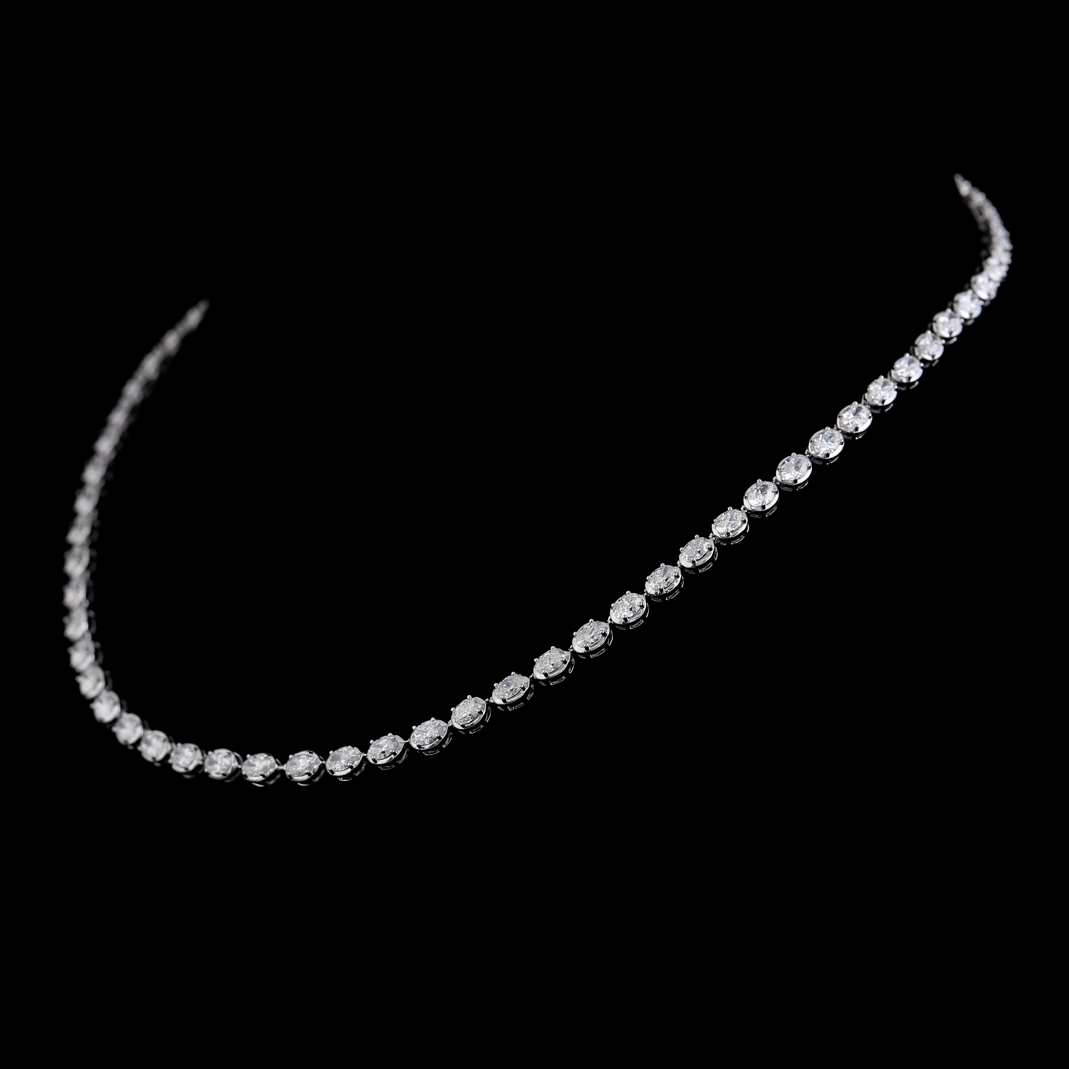 Snowdrop Oval Tennis Chain