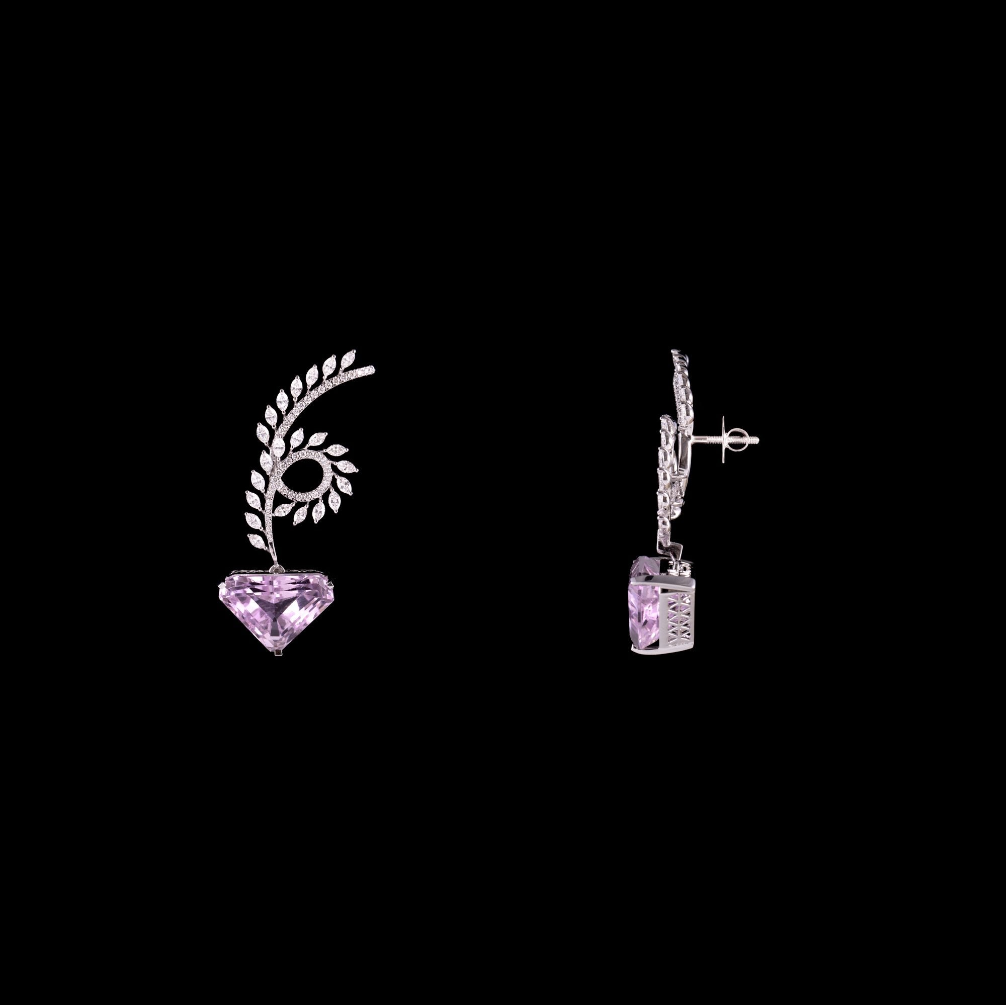 Pink Reverie Kunzite Earrings