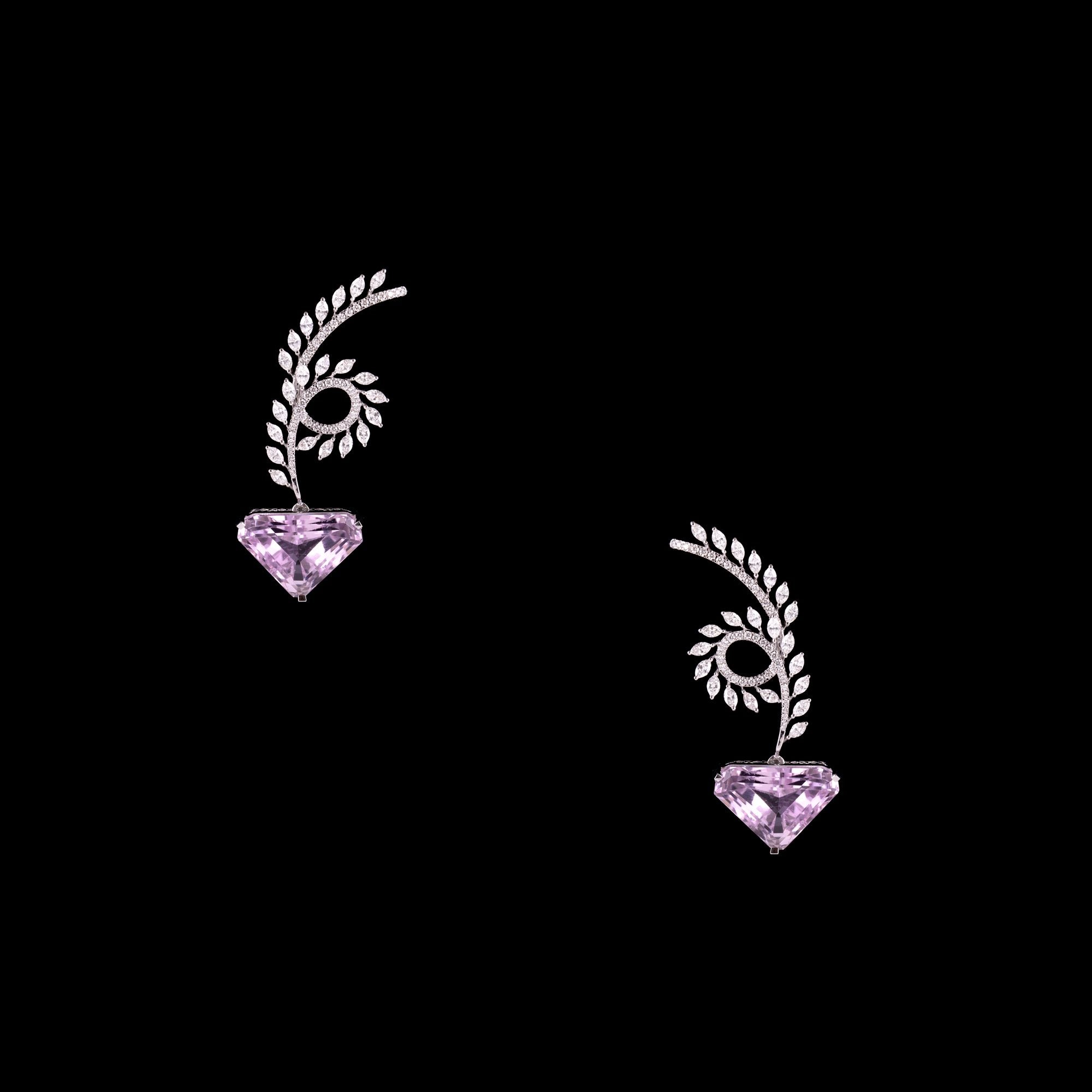 Pink Reverie Kunzite Earrings