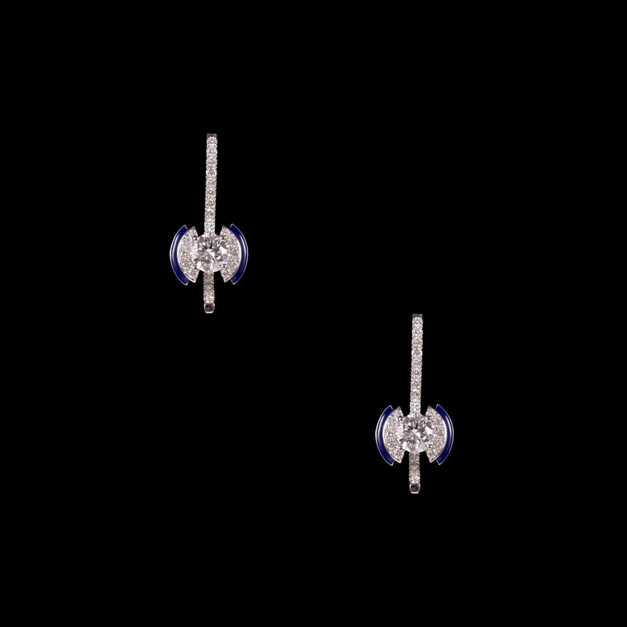 Cinched In Blue Earrings