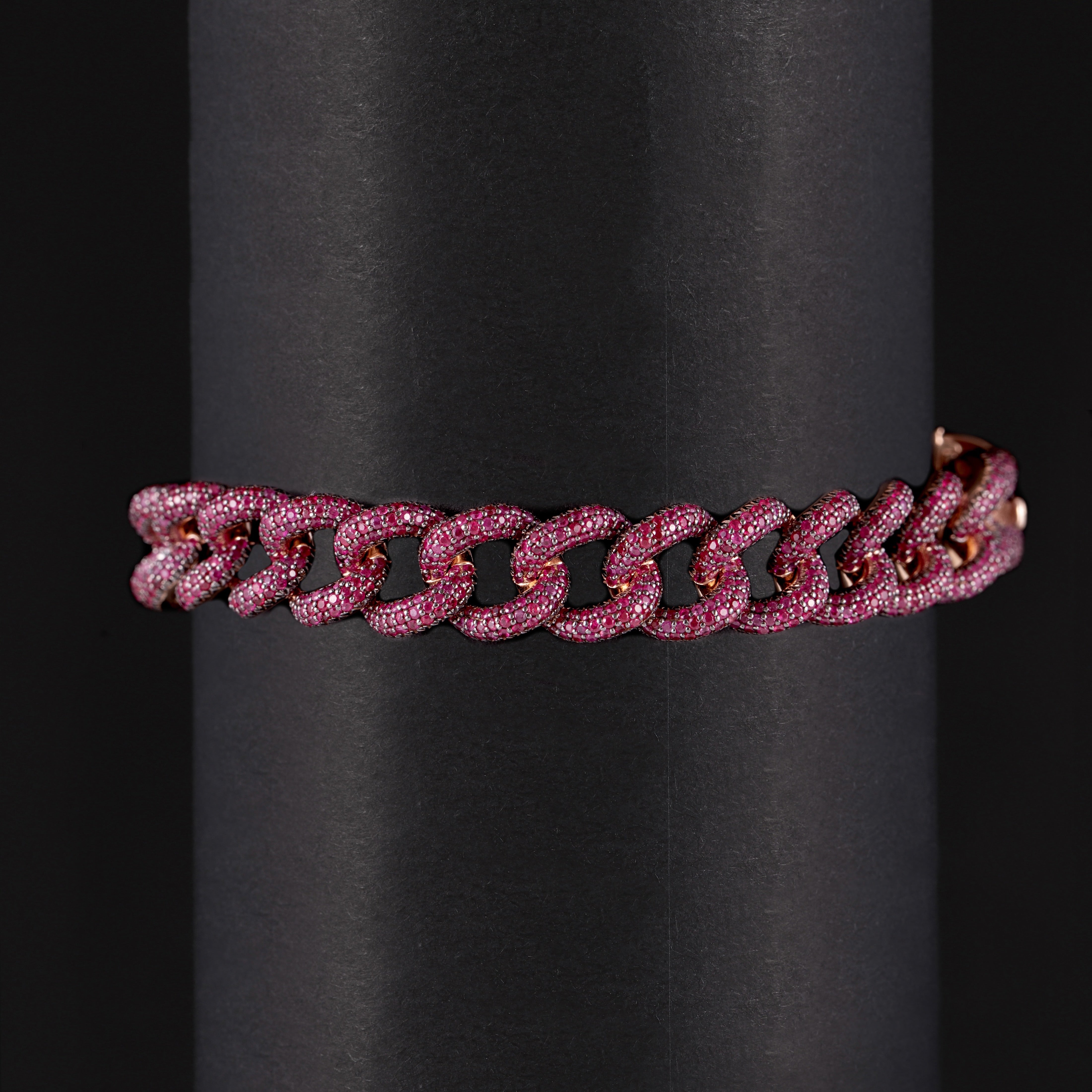 Ruby Cuban Link Bracelet