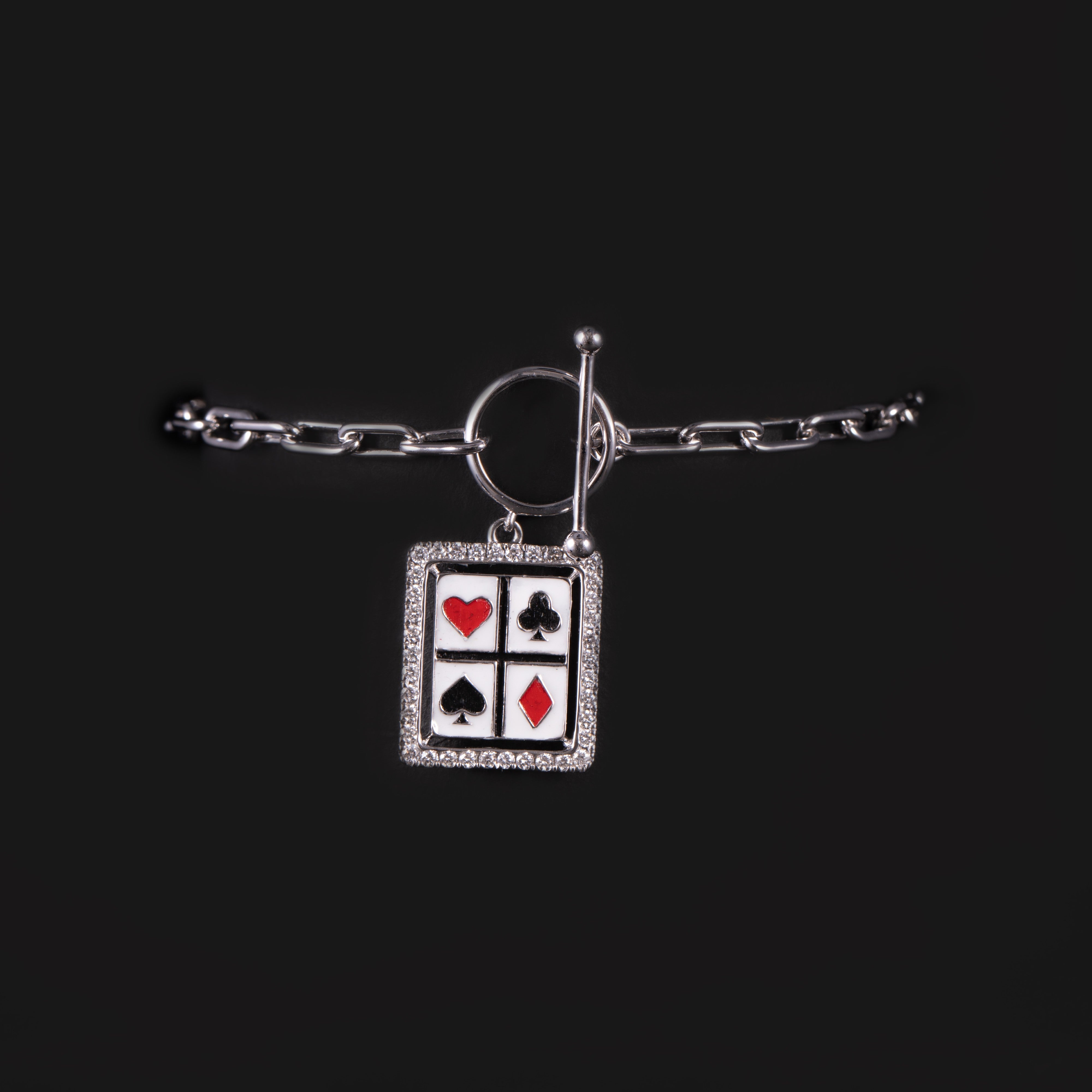 Face Card Diamond Bracelet
