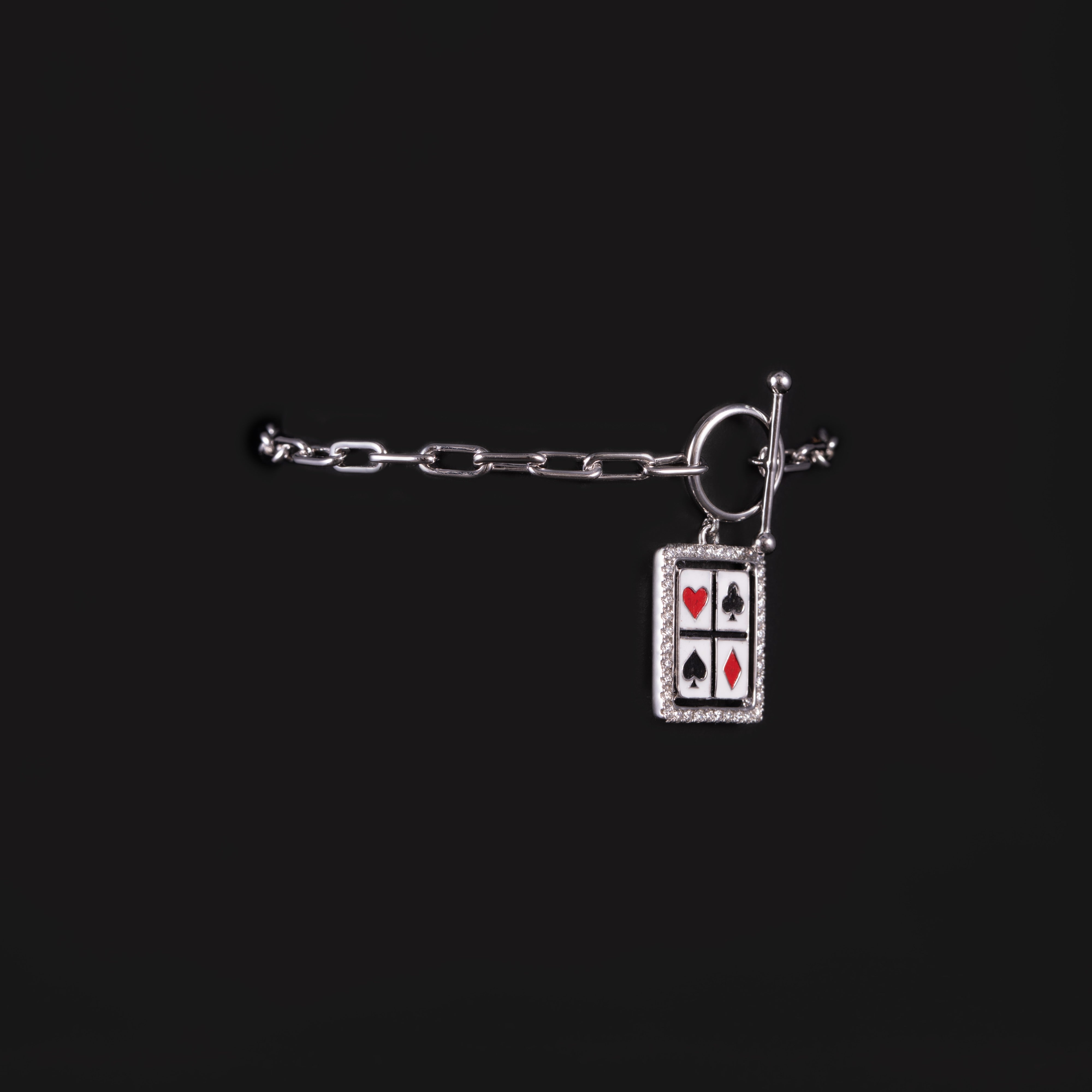 Face Card Diamond Bracelet