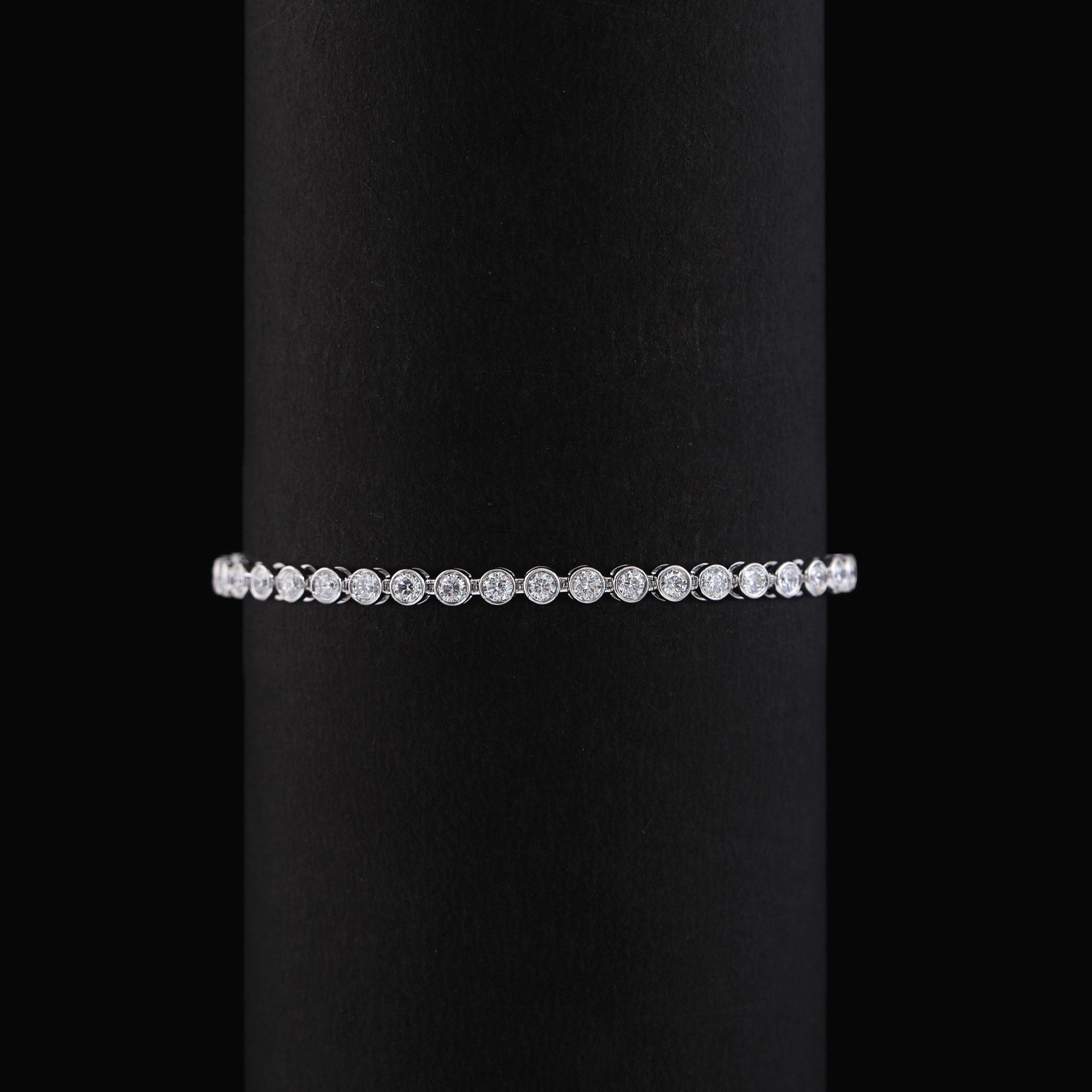 Moonflower Round Tennis Bracelet