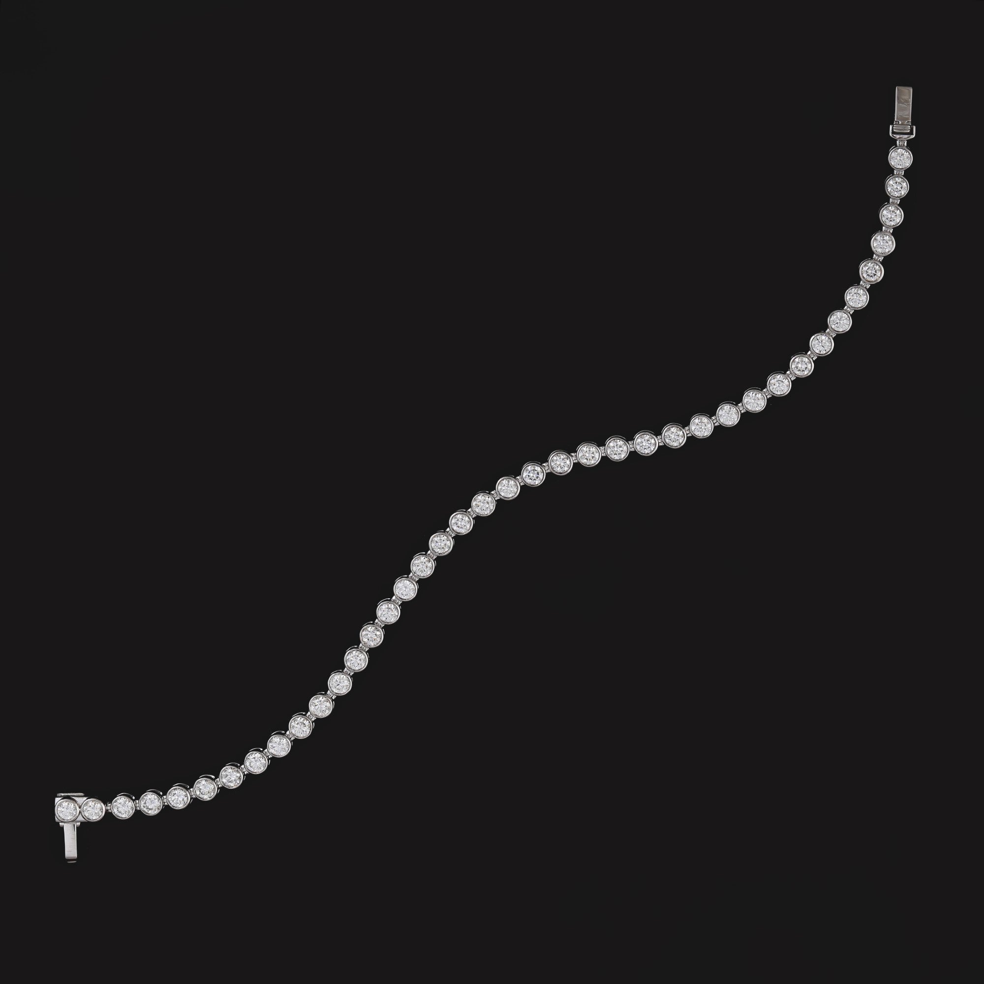 Moonflower Round Tennis Bracelet