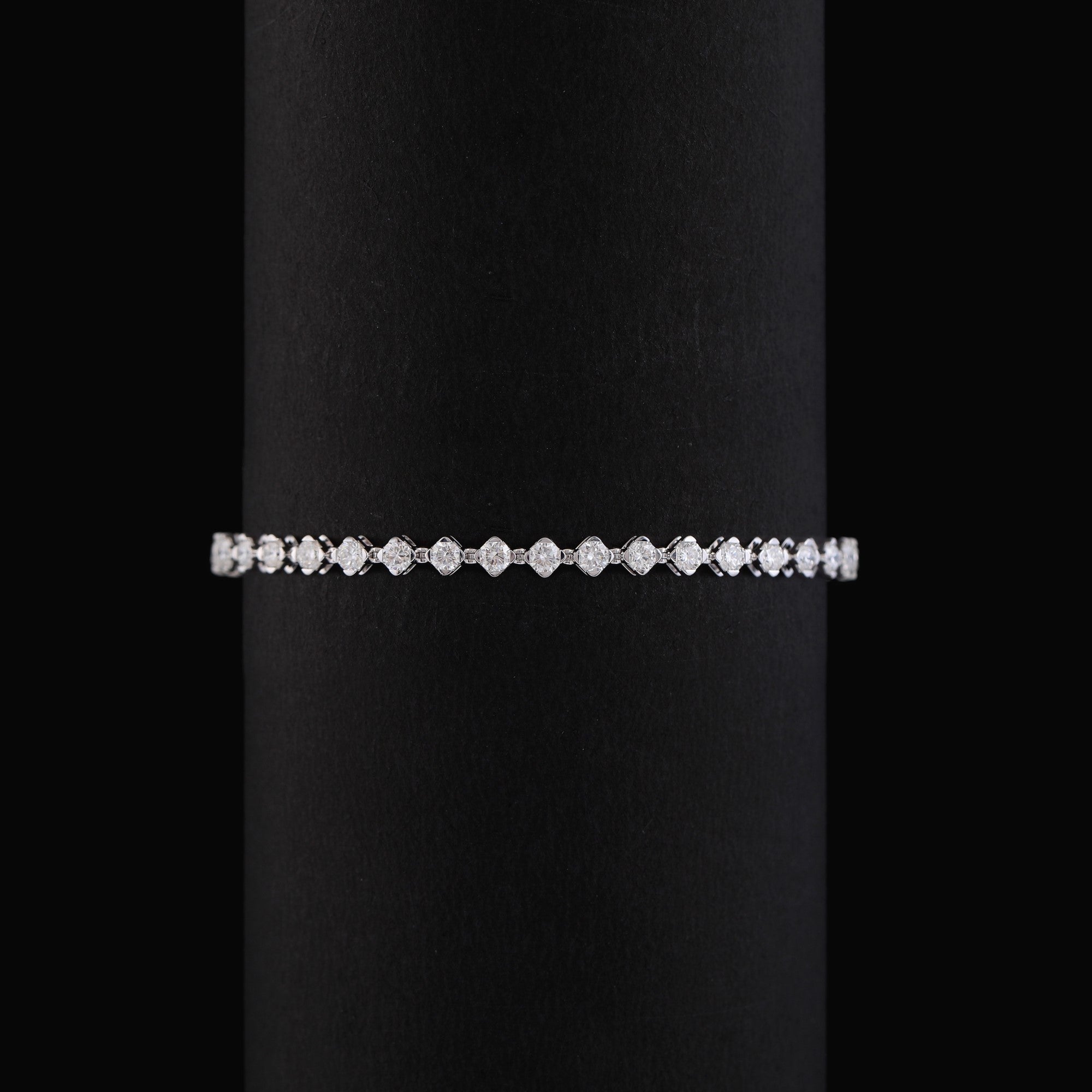Oleander Round Tennis Bracelet