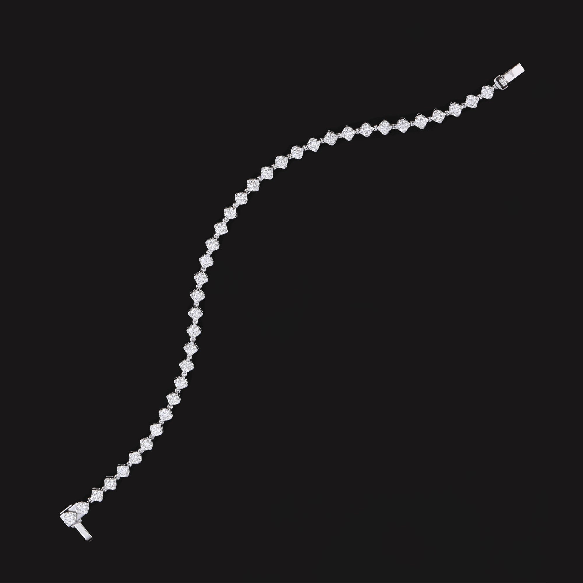 Oleander Round Tennis Bracelet