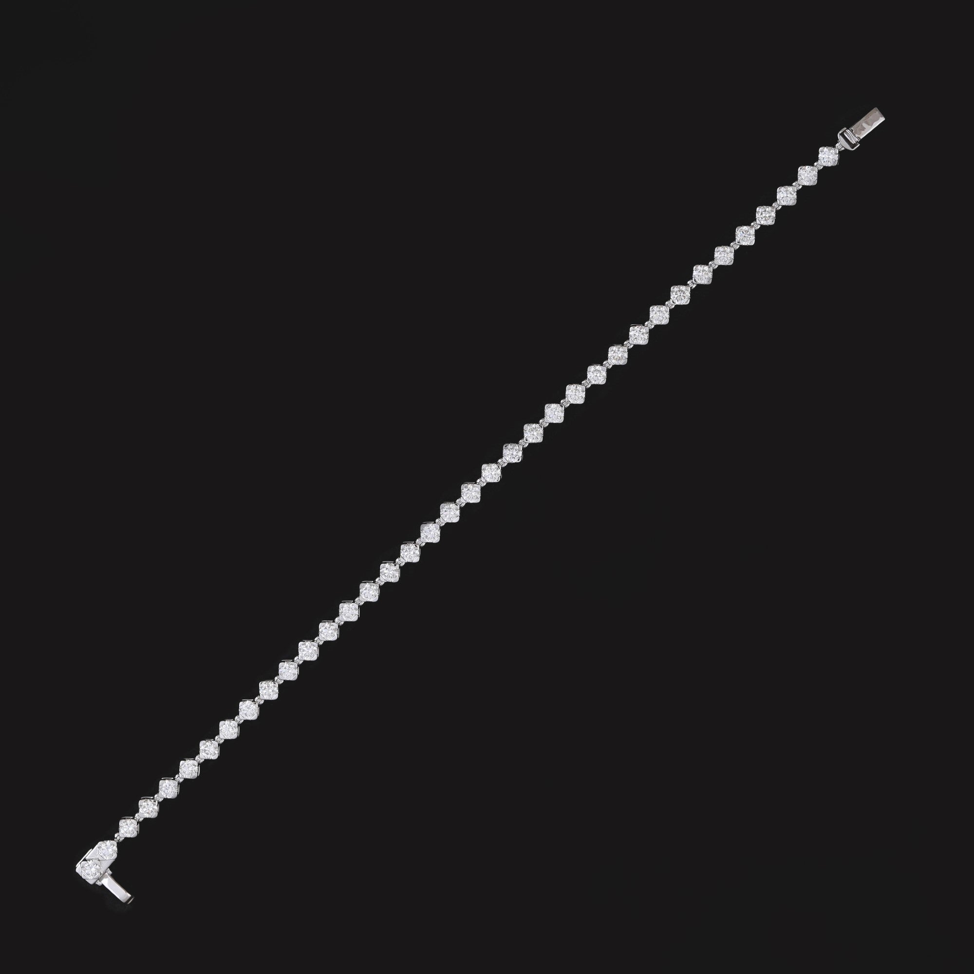 Oleander Round Tennis Bracelet