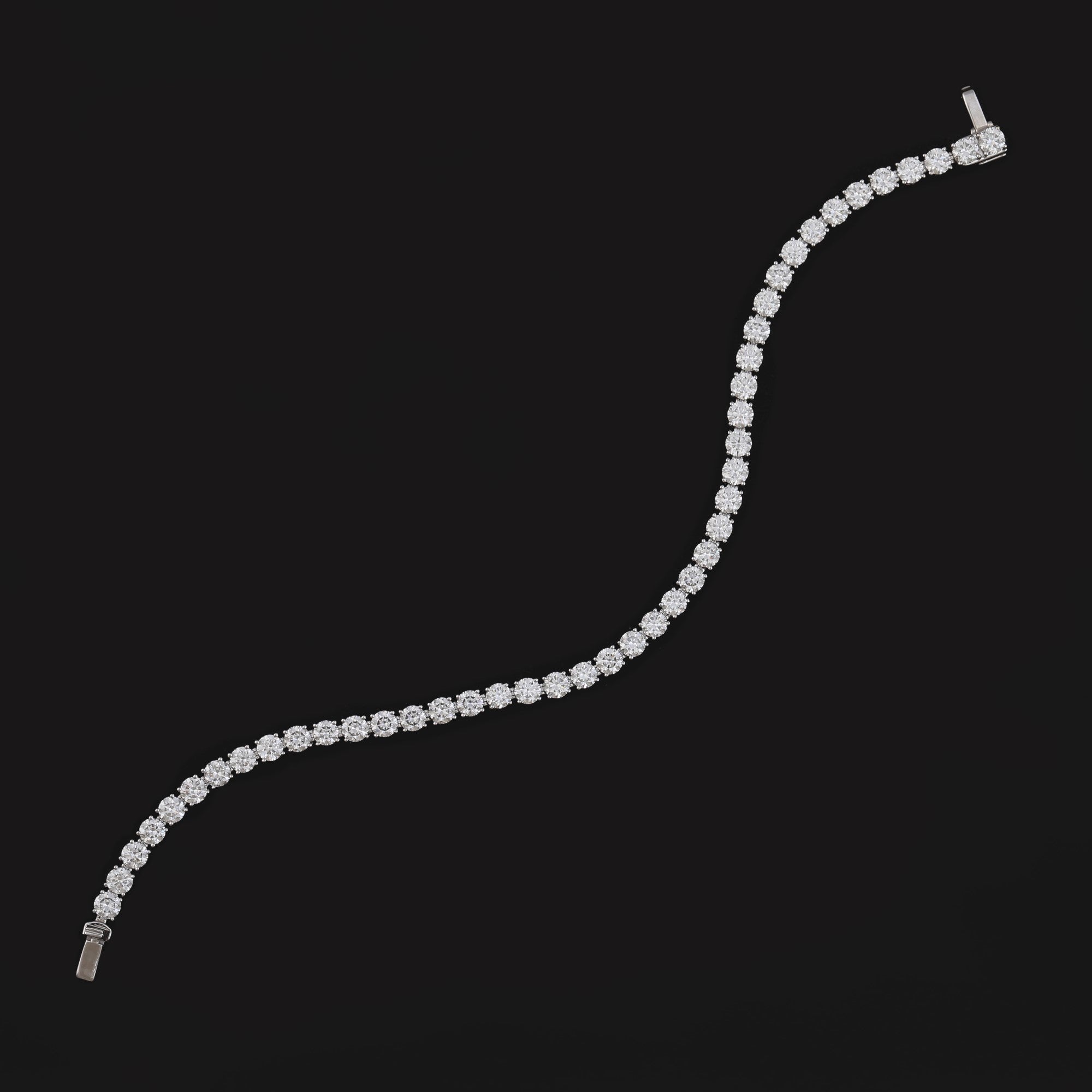 Petunia Round Tennis Bracelet