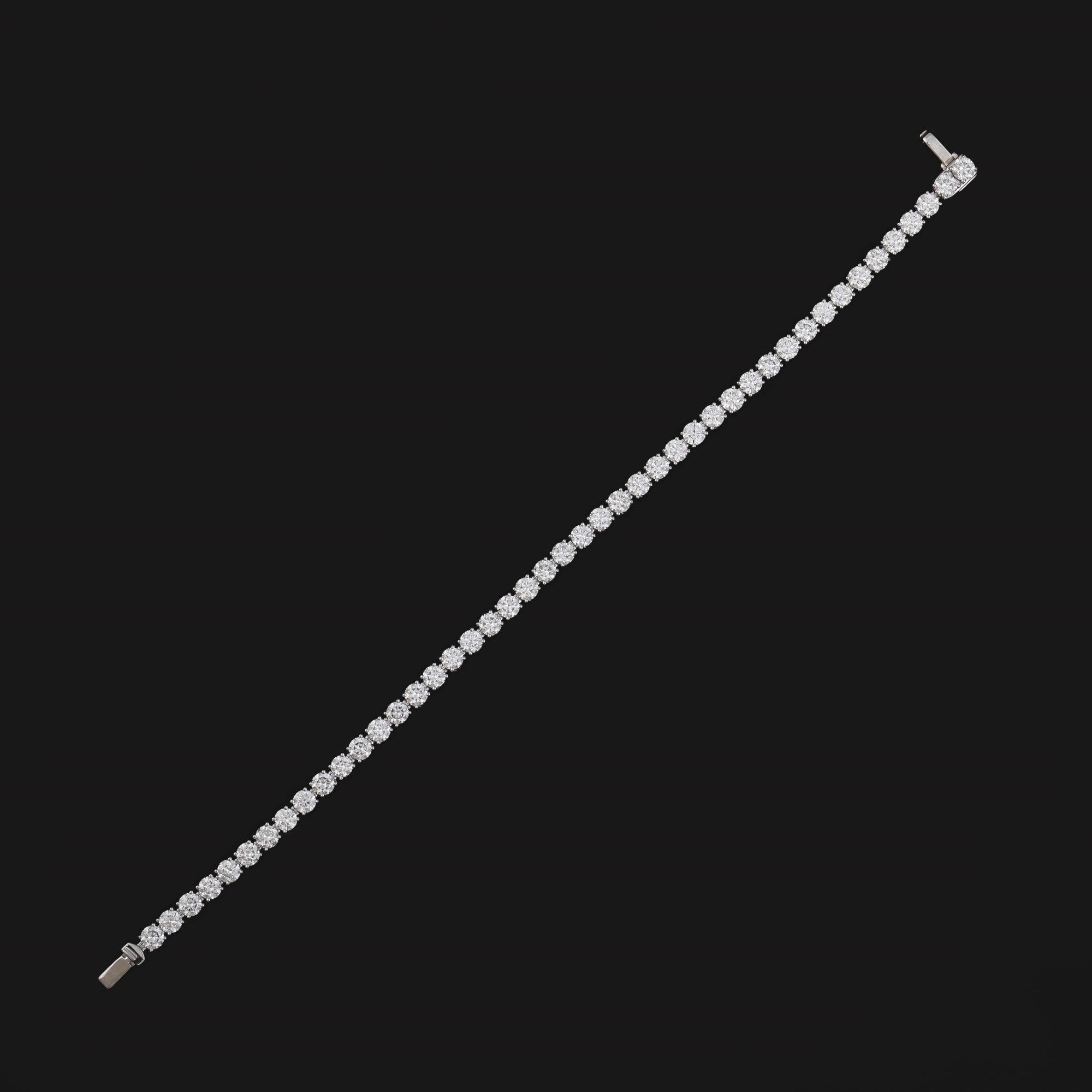 Petunia Round Tennis Bracelet