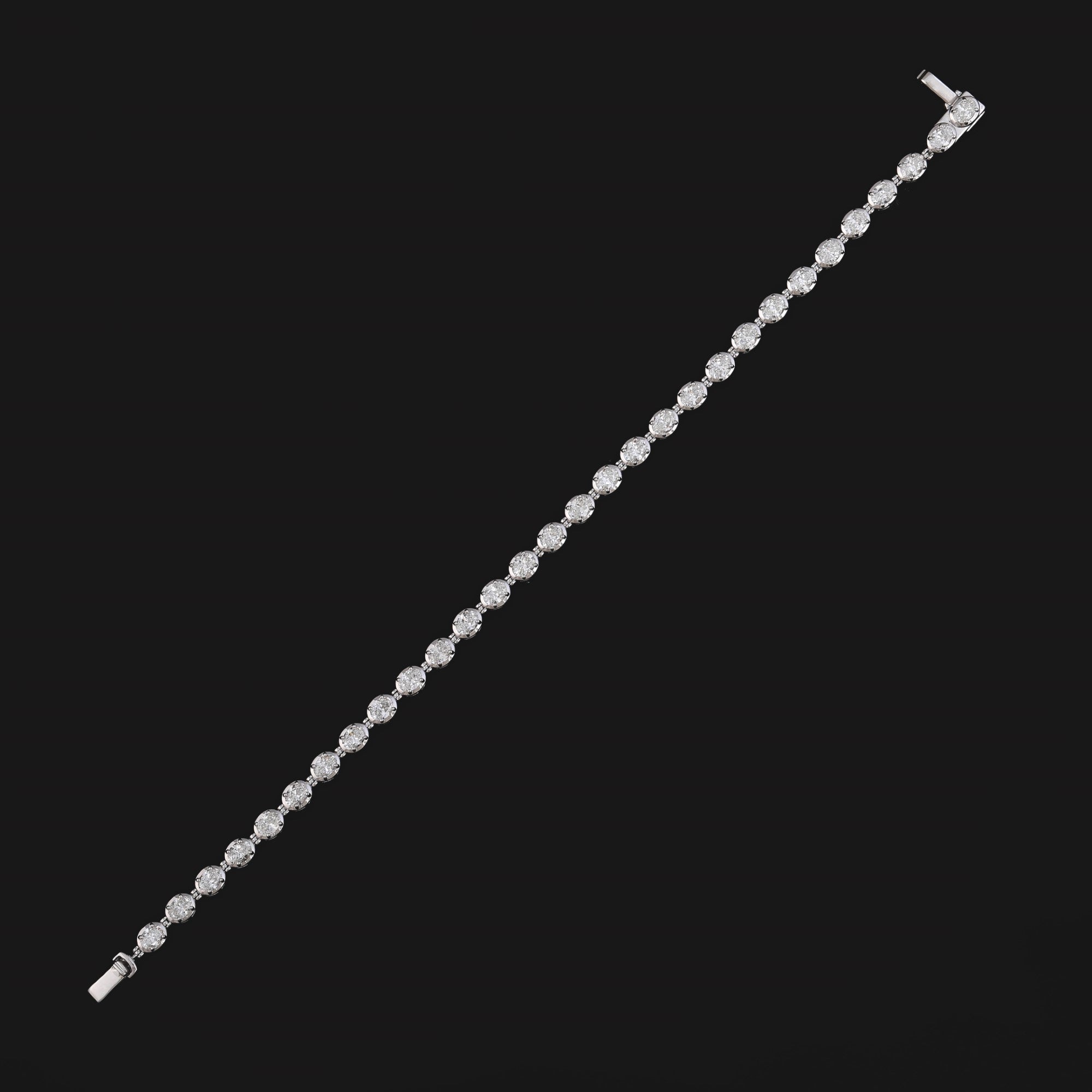 Snowdrop Oval Tennis Bracelet