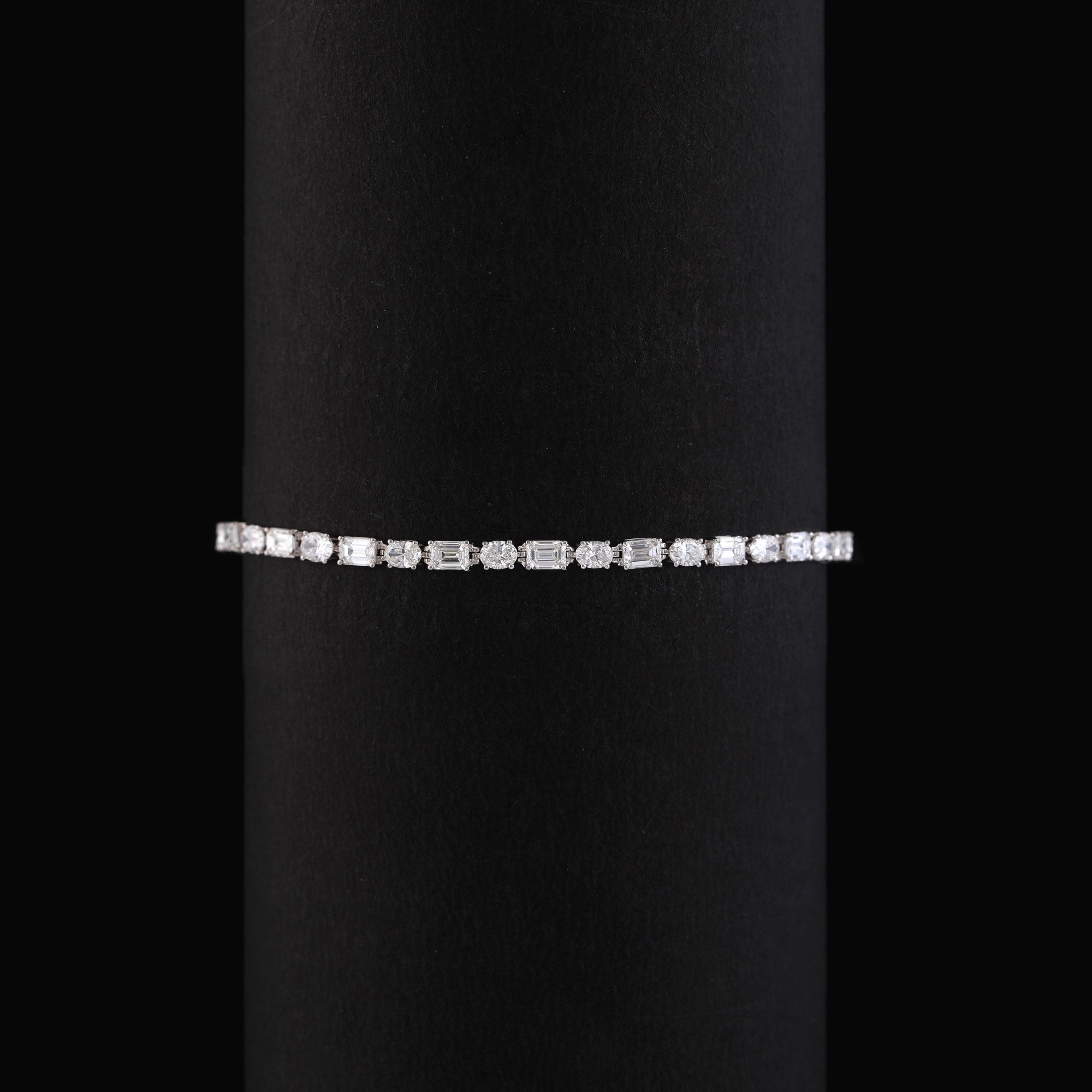 Sweetpea Emerald & Oval Tennis Bracelet