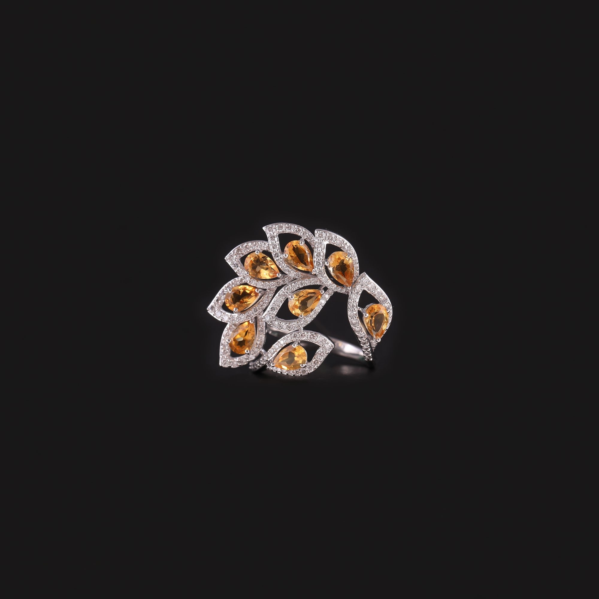 Wildfire Citrine Ring