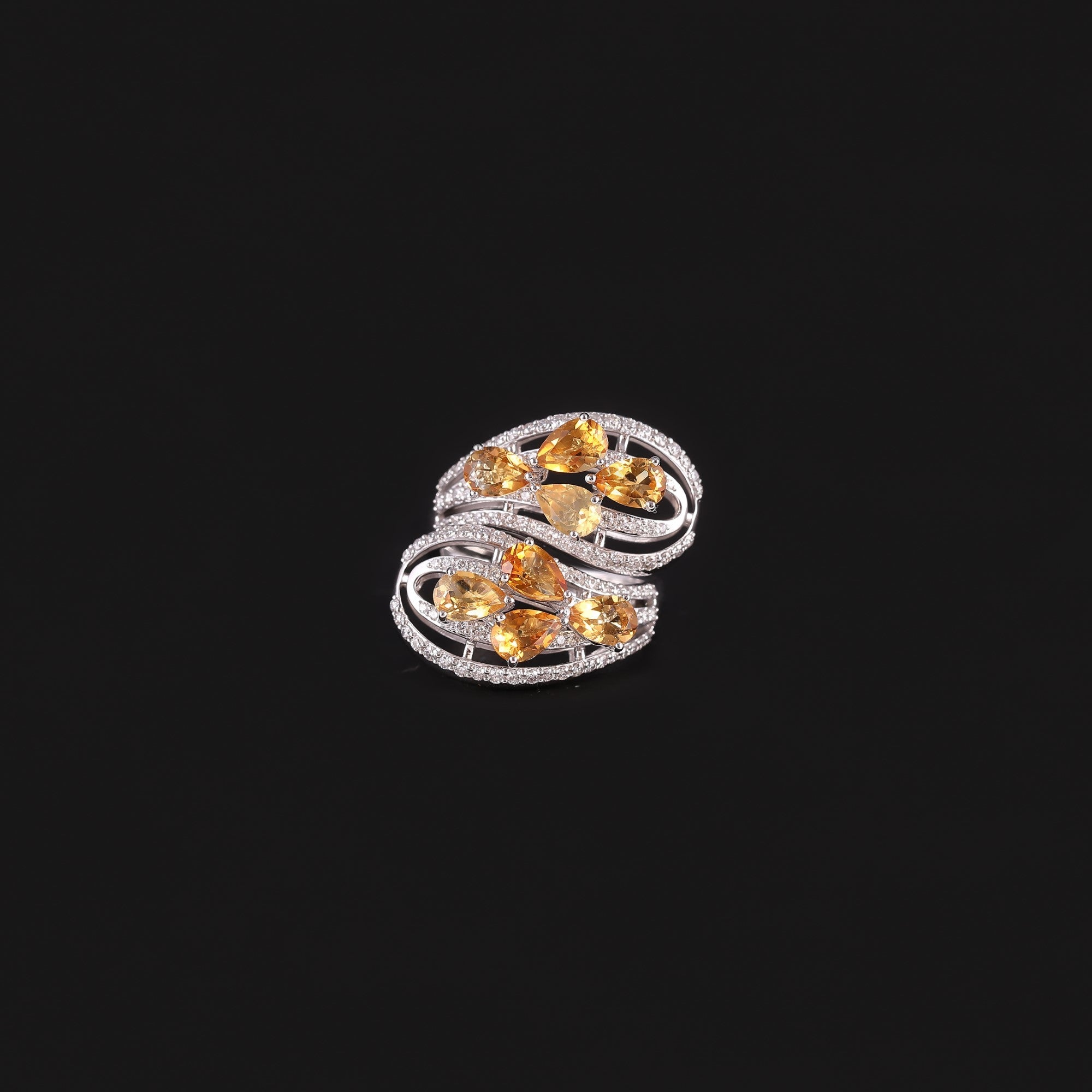Soft Ember Citrine Ring