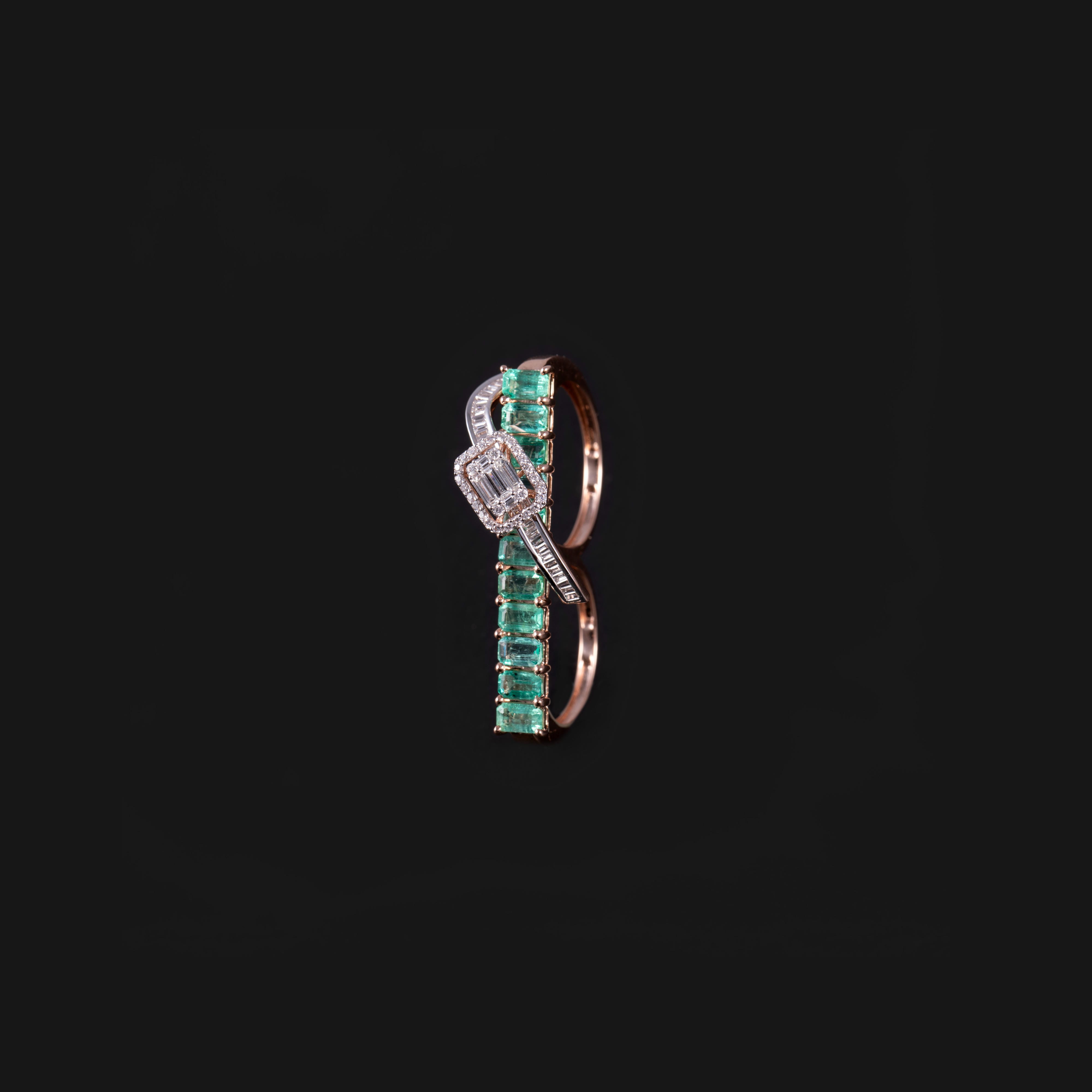 Locked In Emerald Ring