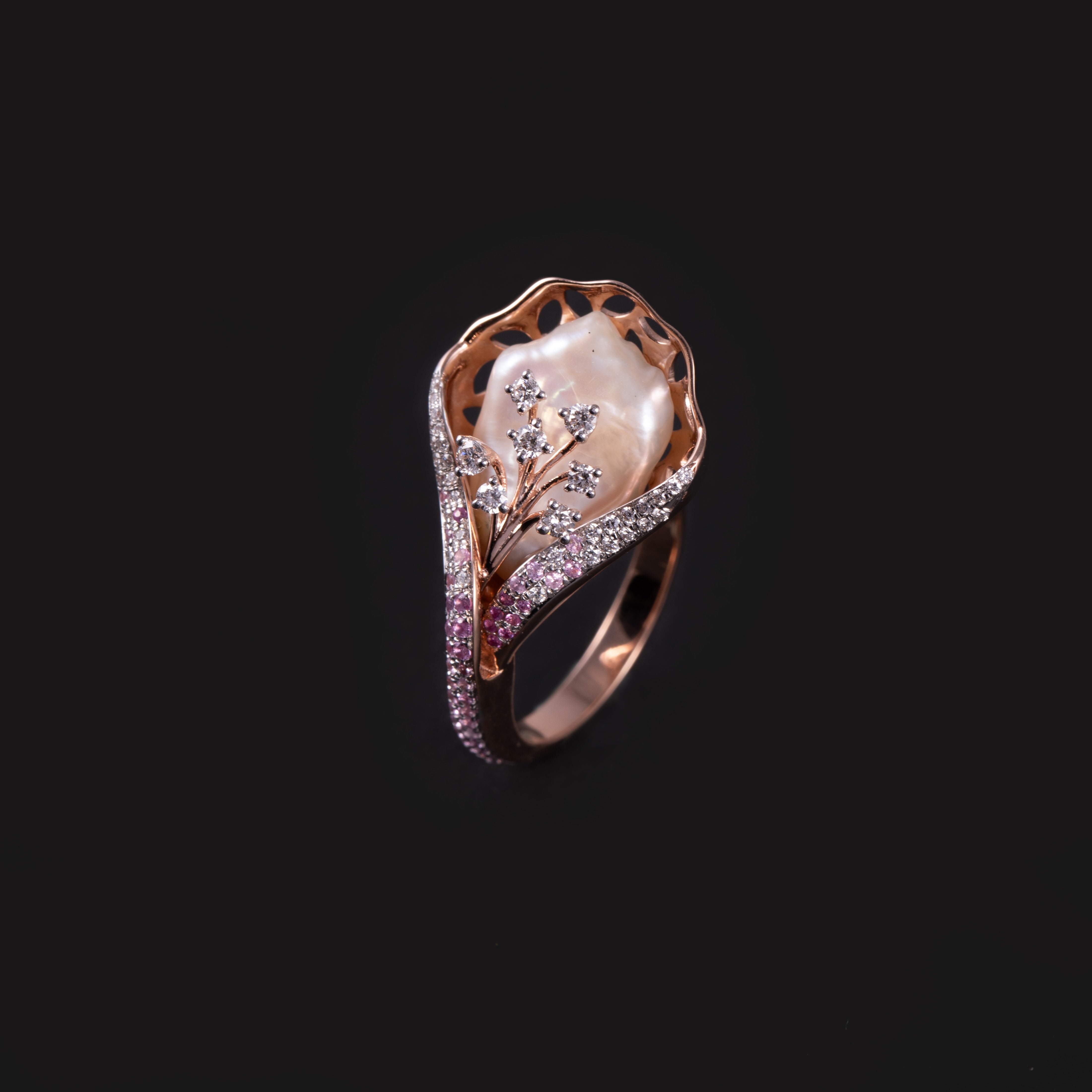 Wisp Baroque Pearl Ring