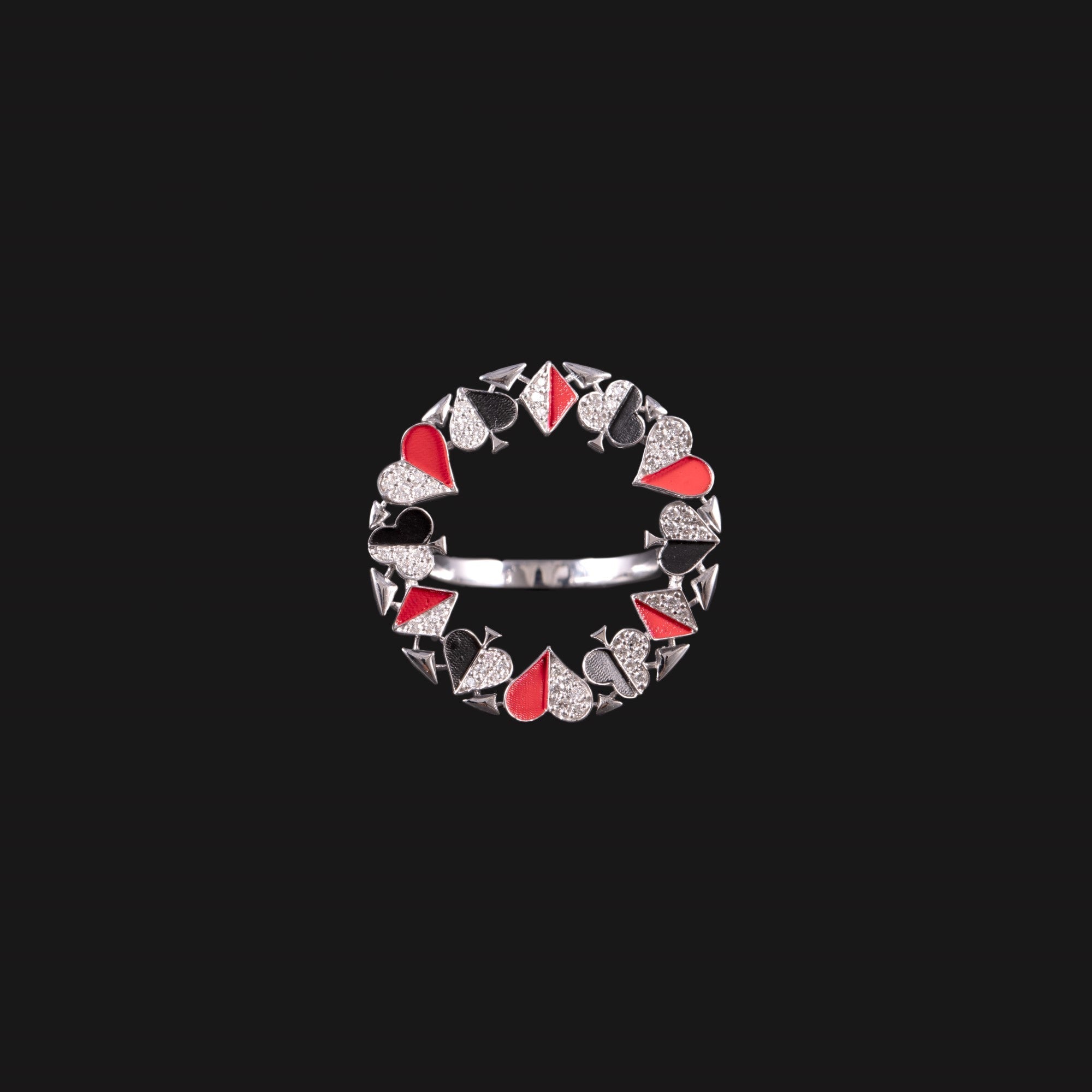 Royal Flush Diamond Ring