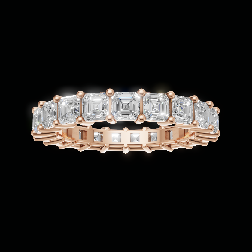 Asscher Eternity Band