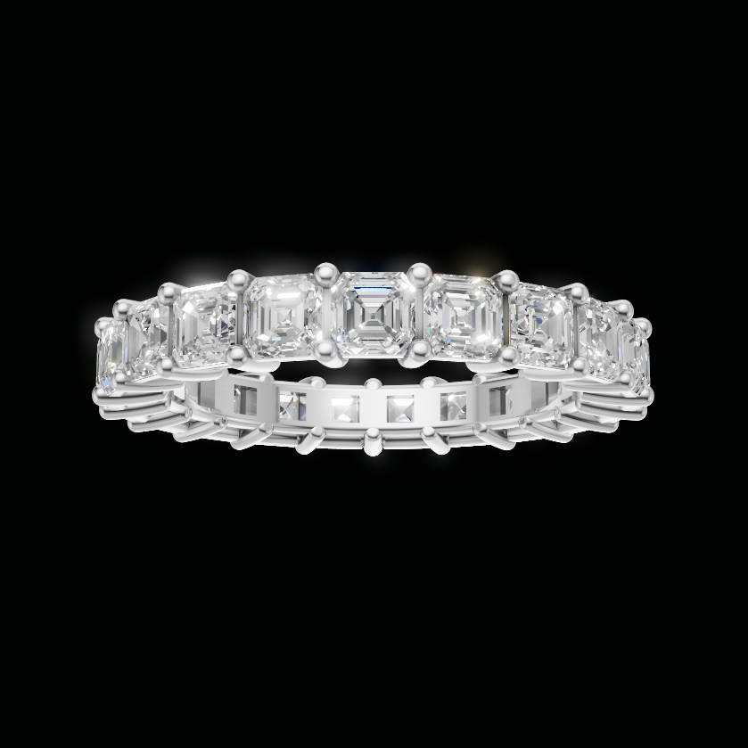 Asscher Eternity Band