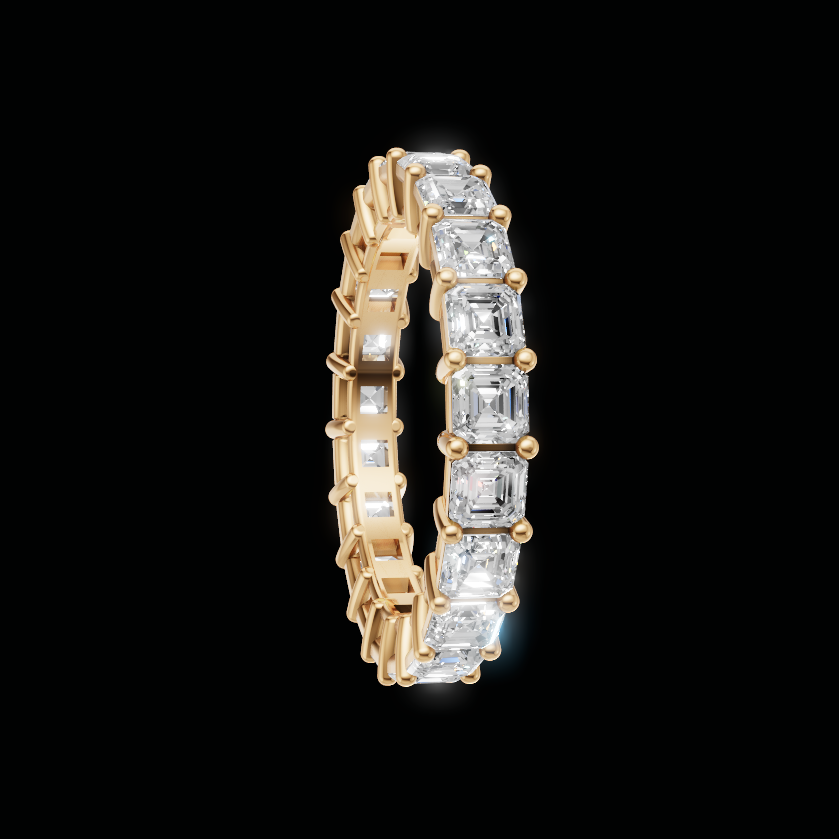 Asscher Eternity Band