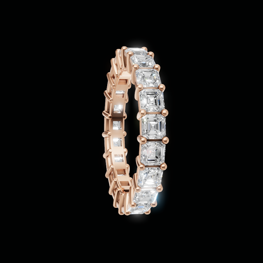 Asscher Eternity Band
