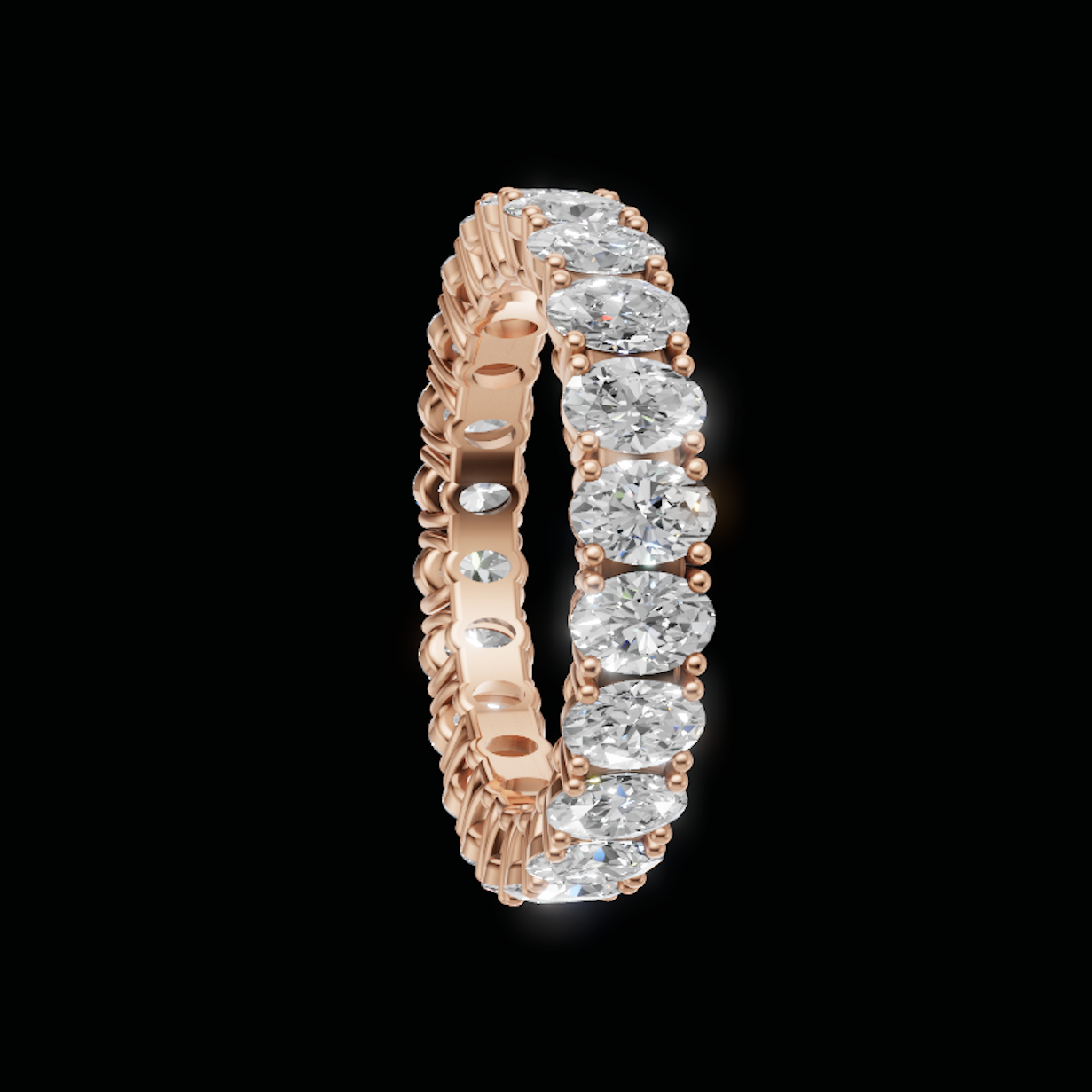 Oval Eternity Band