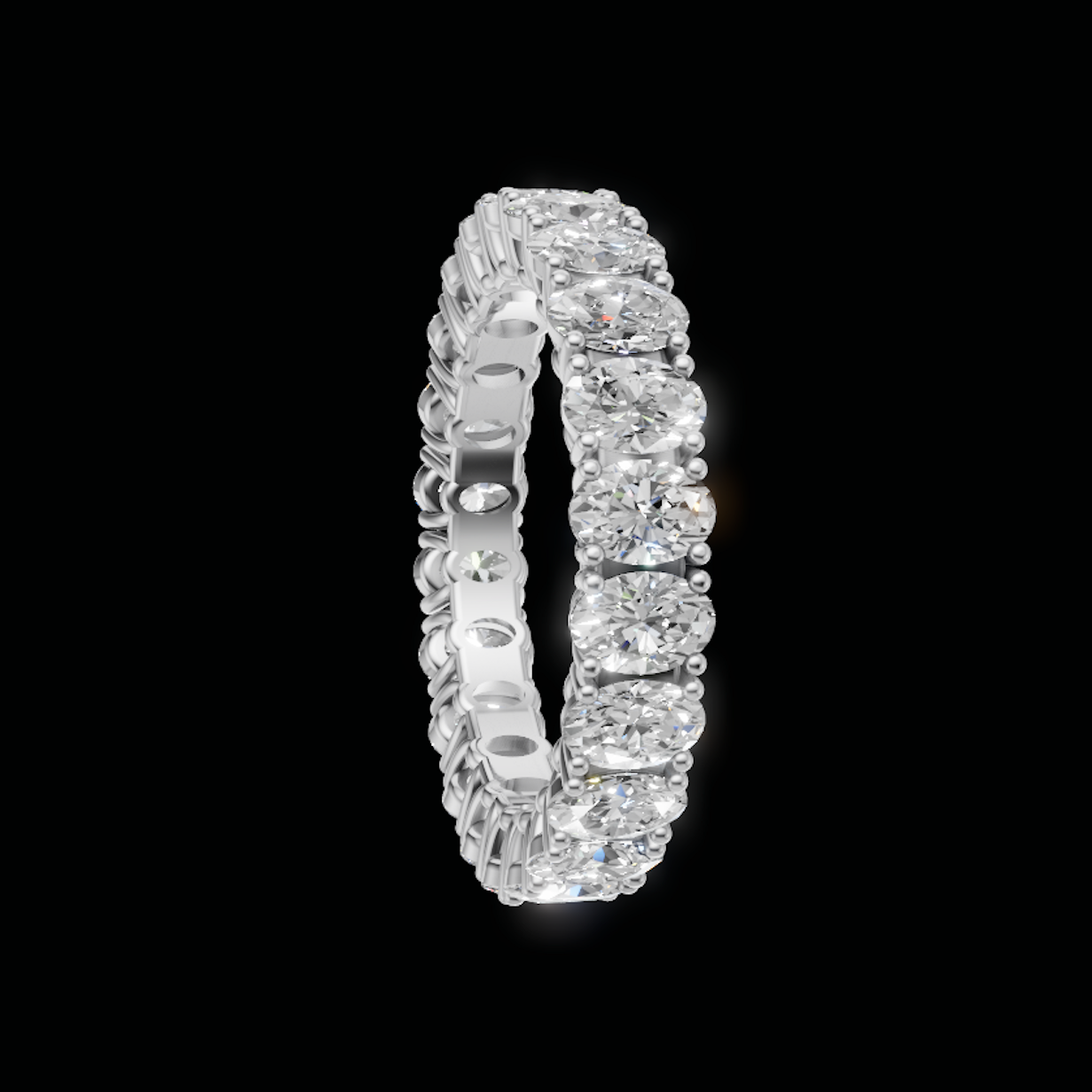Oval Eternity Band
