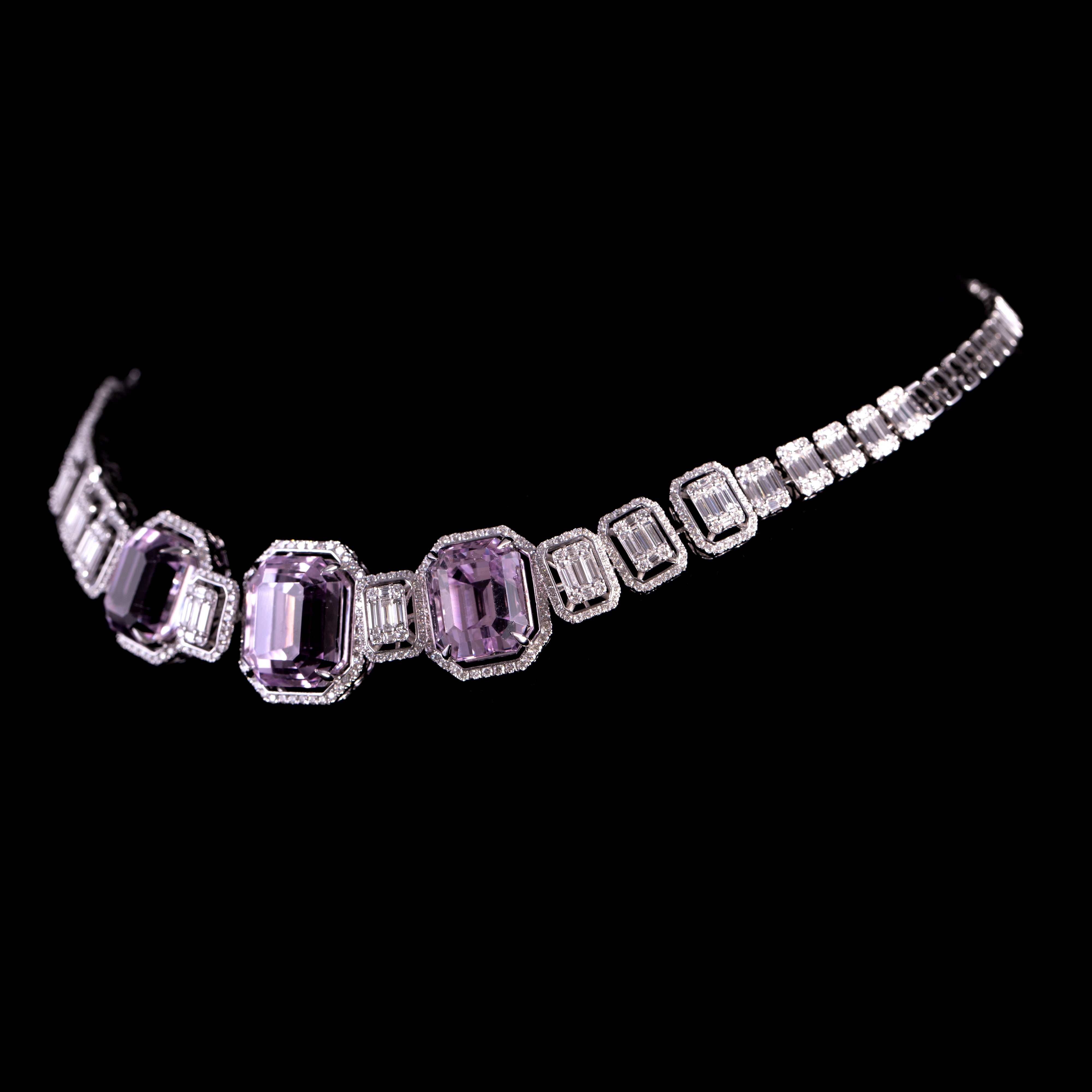 Slow Burn Kunzite Choker
