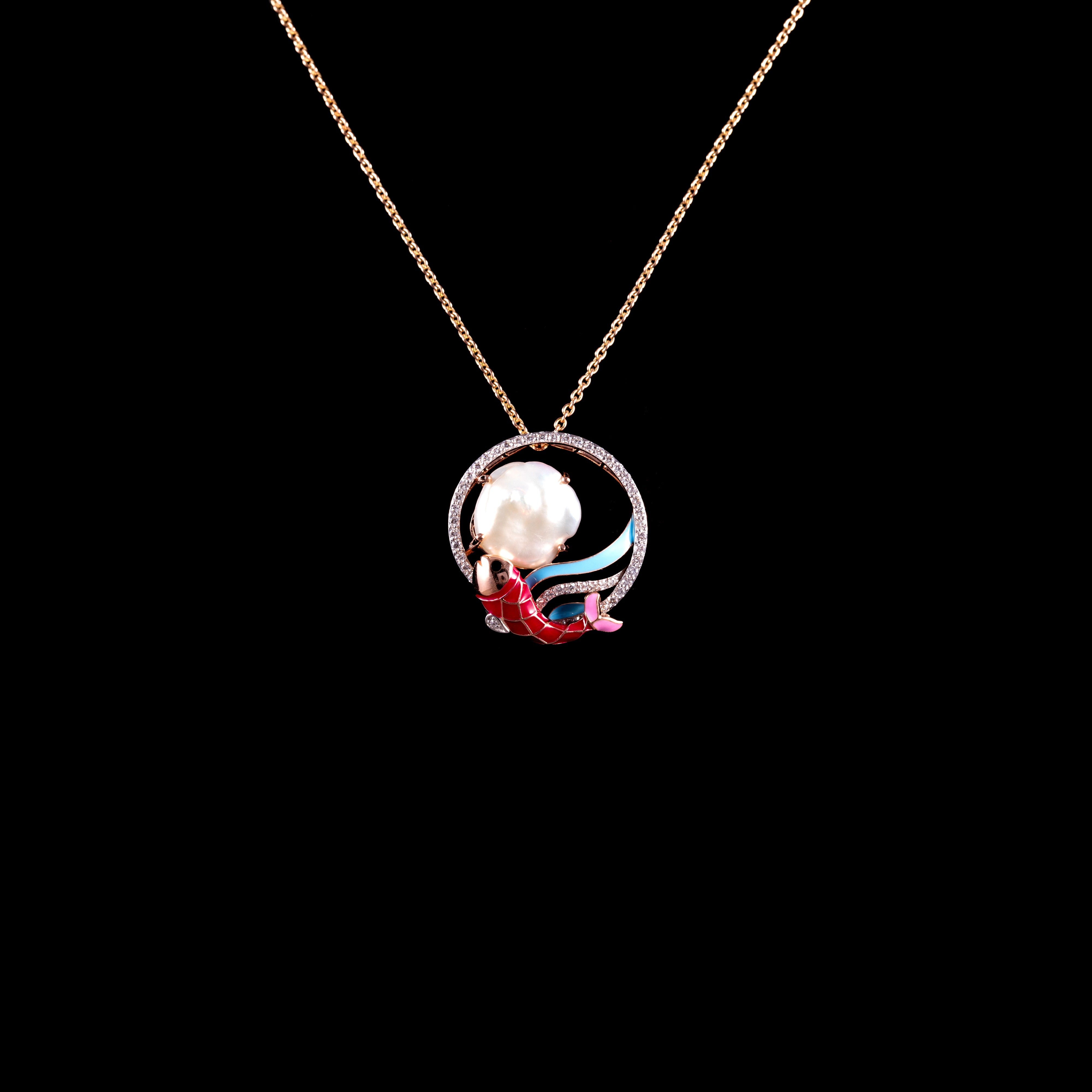 Catch of The Day Baroque Pearl Pendant